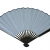 26cm Laquered Dark Speckled Brown Bamboo Fan