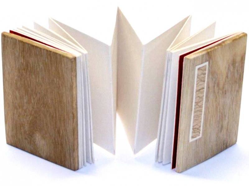 冊頁部 木面  7cm Wooden Concertina Book 