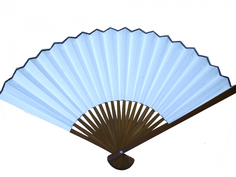 30cm Japanese Dark Brown Bamboo Fan