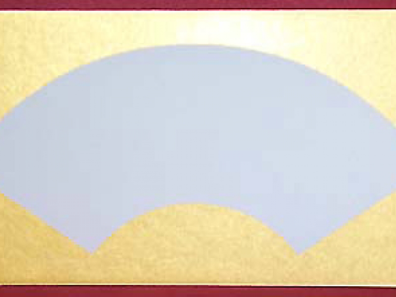 畫仙卡扇形 金邊 Japanese Paint and Hang Card Fan Shaped
