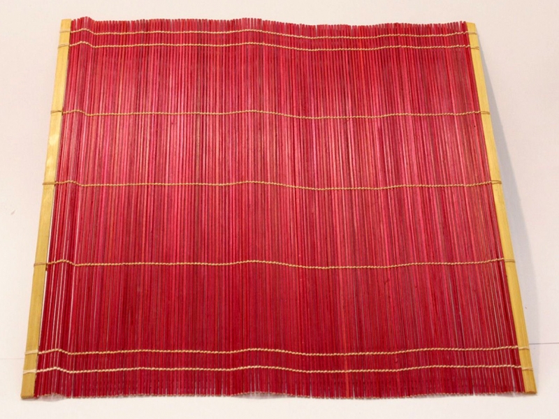 紅竹筆卷 Red Bamboo Brush Mat