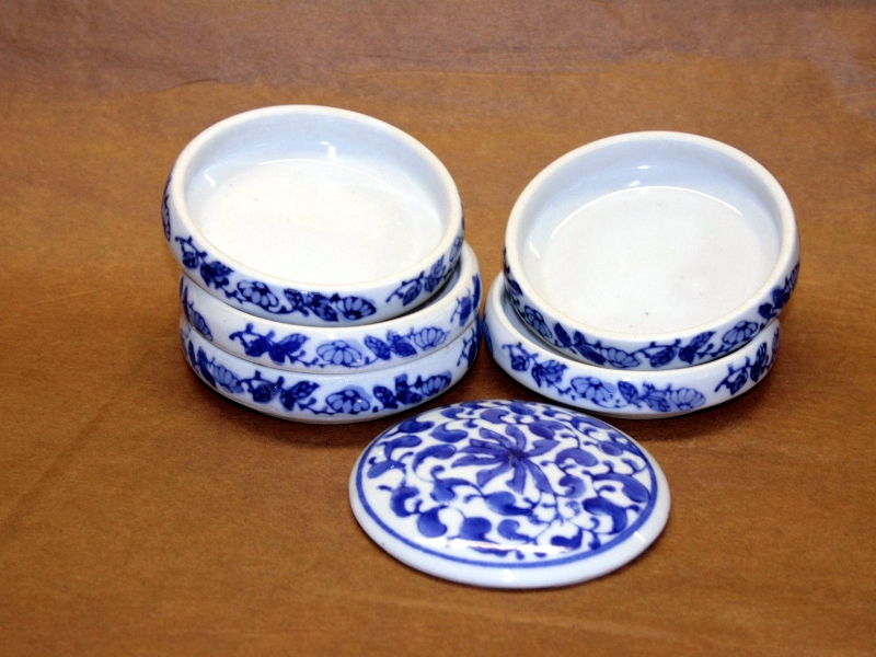 8cm Blue Patterned Colour Stacking Dish 藍五組缸 8cm Blue Patterned Colour Stacking Dish 藍五組缸