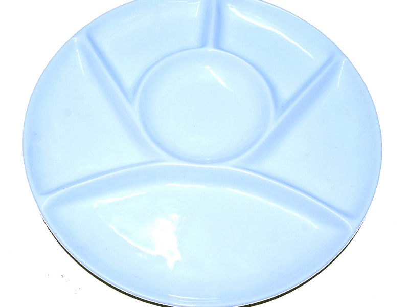 大白瓷調色碟 23cm White Ceramic Color Mixing Plate 大白瓷調色碟 23cm White Ceramic Color Mixing Plate