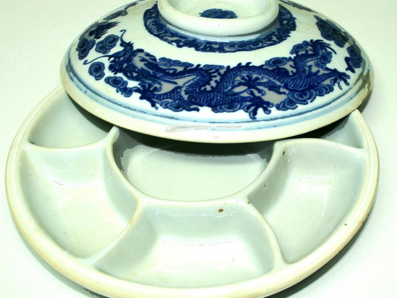 20cm Blue Ceramic Color Mixing Dish 20cm Blue Ceramic Color Mixing Dish