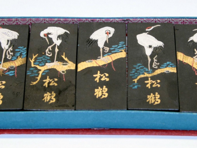 松鶴五墨條 Pine and Crane Black Ink Stick Set