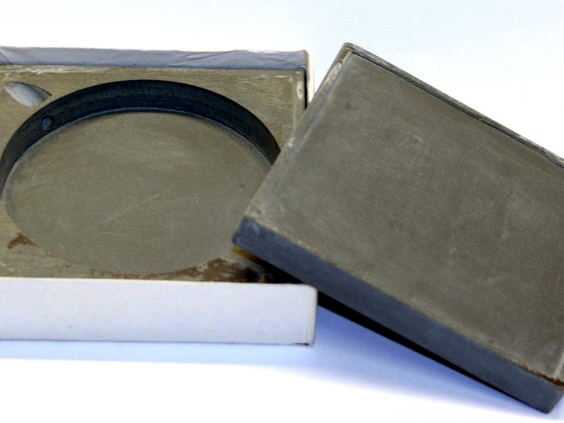 學生方石硯有蓋 Student Grade Slate Square Ink Stone